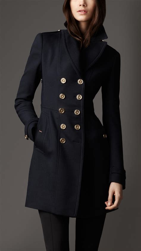 long burberry jacket|Burberry navy wool coat.